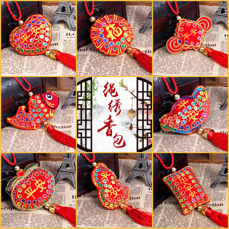 Chinese New Year Embroidered Sachet Bag