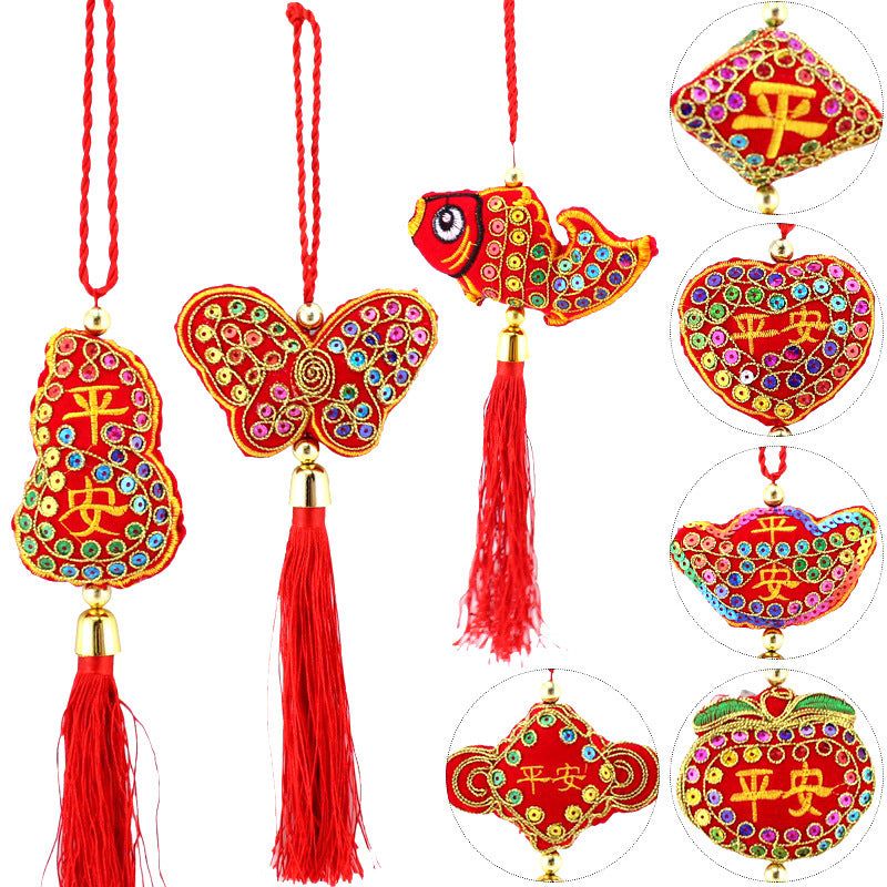 Chinese New Year Embroidered Sachet Bag