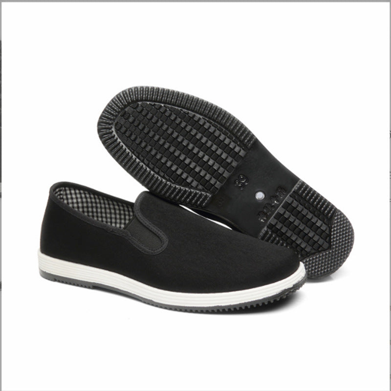 Men's Breathable Canvas Slip-On Shoes