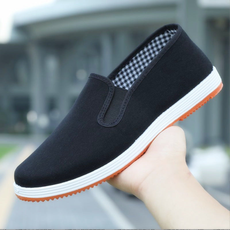 Men's Breathable Canvas Slip-On Shoes