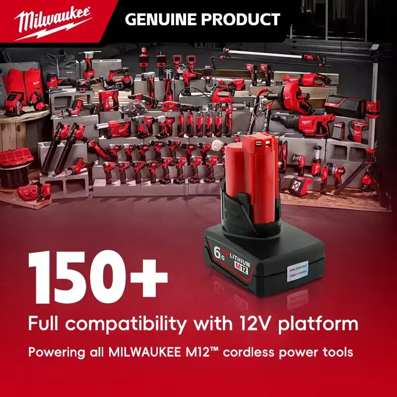 Milwaukee 12V 6.0Ah Replacement Battery
