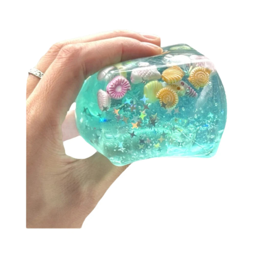 Ocean-Themed Squishy Stress Ball Cube