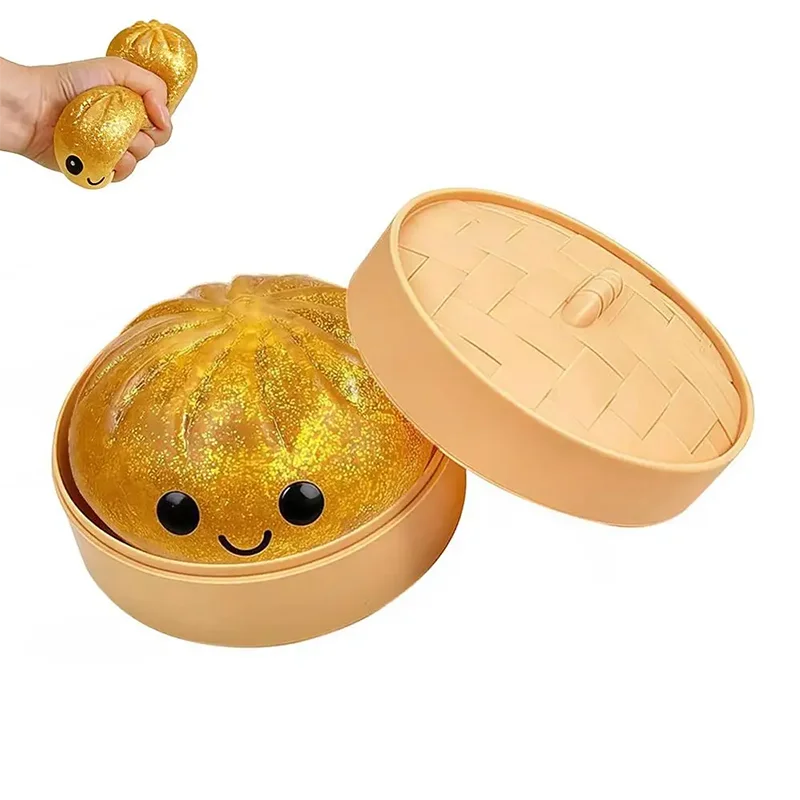 Steamed Bun Dumpling Squishy Toy