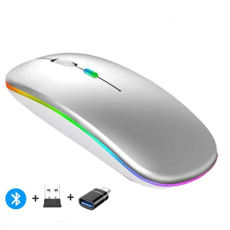Rechargeable Wireless Mouse - Bluetooth & 2.4GHz