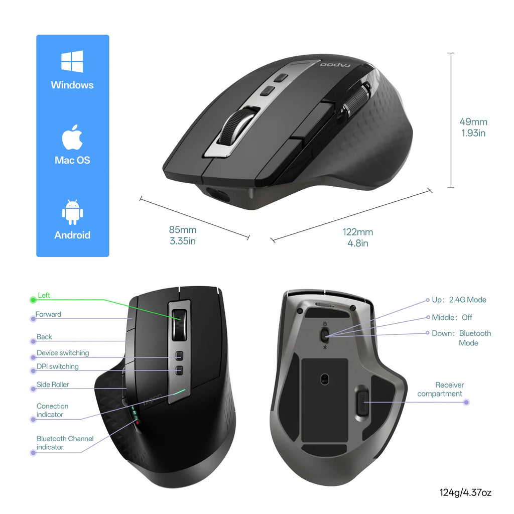 Rapoo MT710L Wireless Mouse