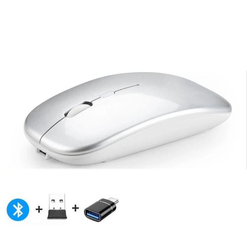 Rechargeable Wireless Mouse - Bluetooth & 2.4GHz