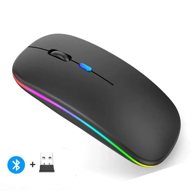 Rechargeable Wireless Mouse - Bluetooth & 2.4GHz