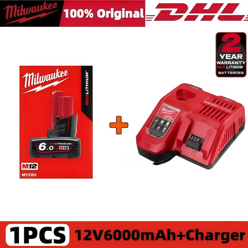 Milwaukee 12V 6.0Ah Replacement Battery