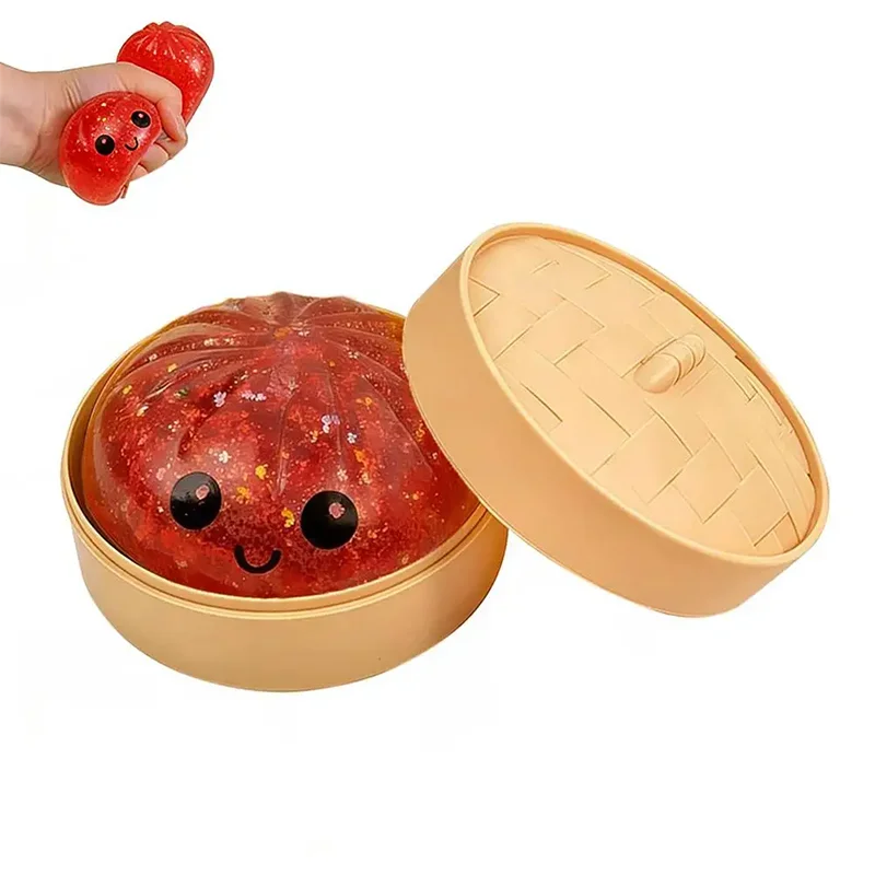 Steamed Bun Dumpling Squishy Toy