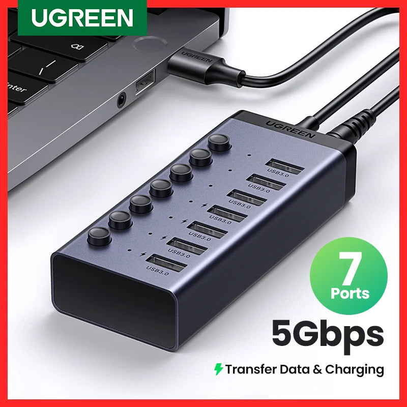 UGREEN 7-Port USB 3.0 Hub
