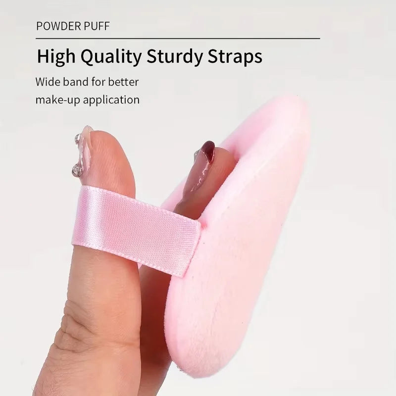 Heart Velvet Powder Puff Set