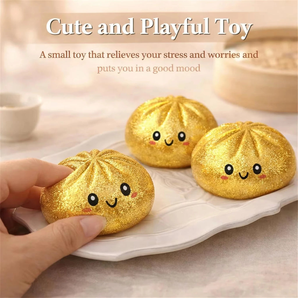 Steamed Bun Dumpling Squishy Toy