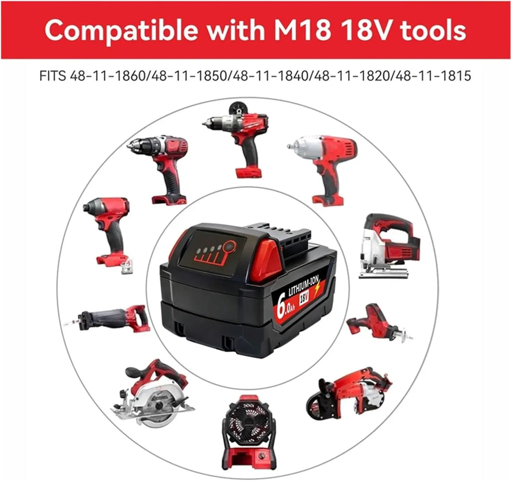 Milwaukee M18 Replacement Battery & Charger