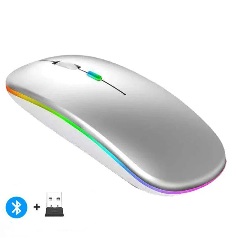 Rechargeable Wireless Mouse - Bluetooth & 2.4GHz