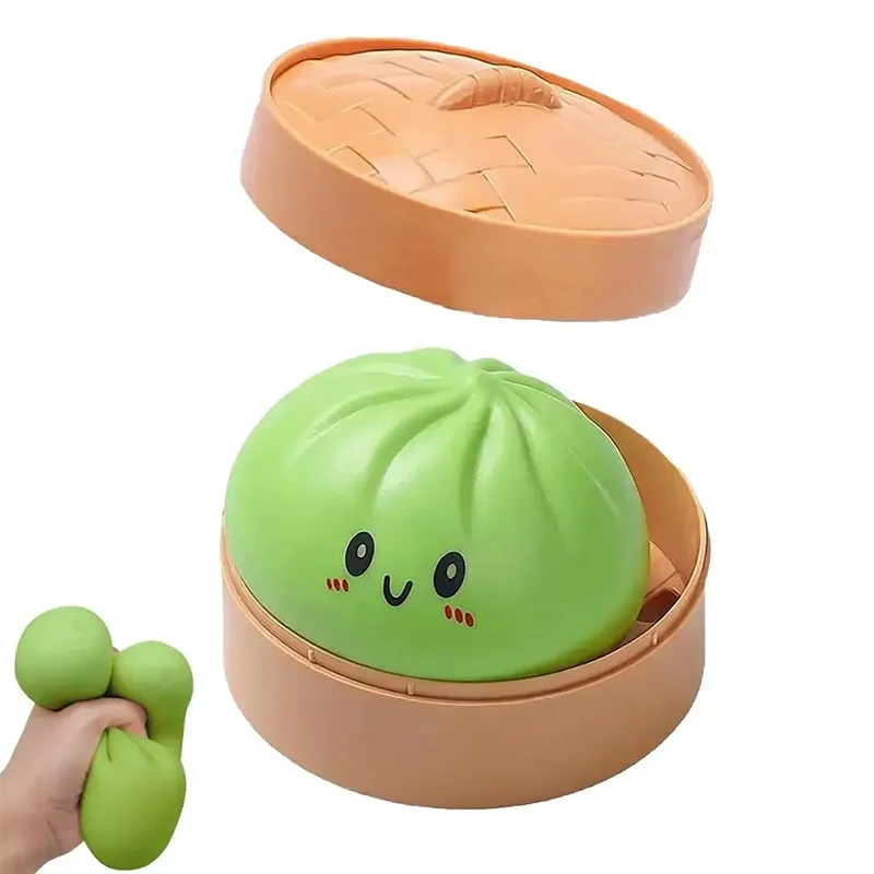 Steamed Bun Dumpling Squishy Toy