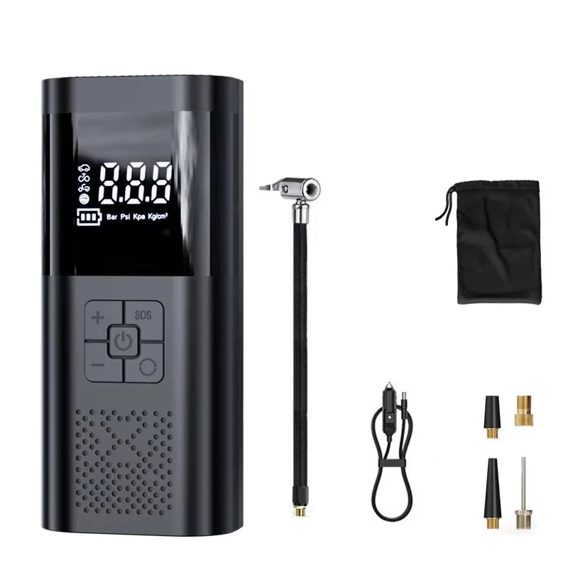 Mini Cordless Tire Inflator with LCD Display