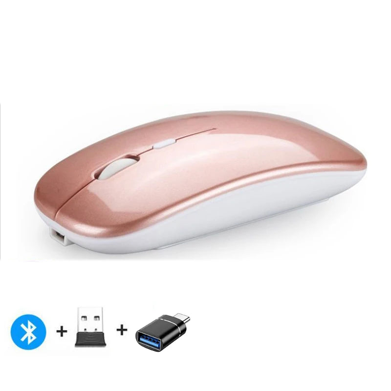 Rechargeable Wireless Mouse - Bluetooth & 2.4GHz