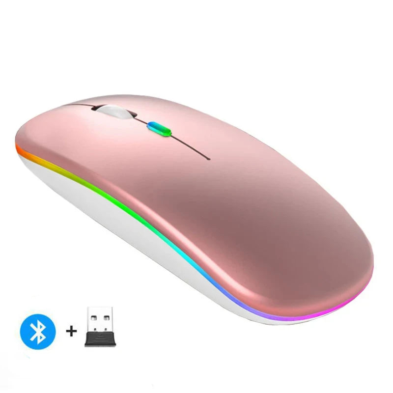 Rechargeable Wireless Mouse - Bluetooth & 2.4GHz