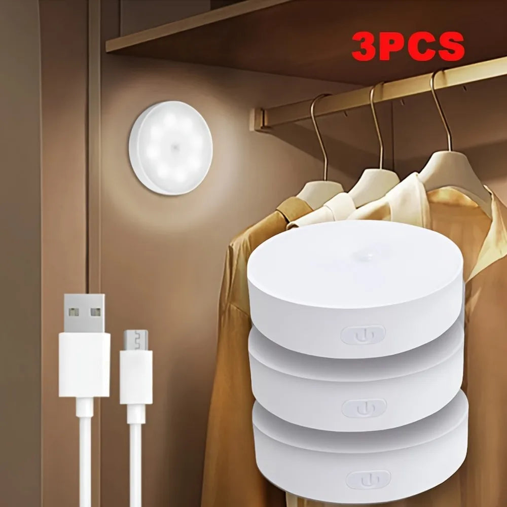 3-Pack Motion Sensor Night Lights