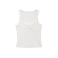 Ribbed Square Neck Crop Tank Top