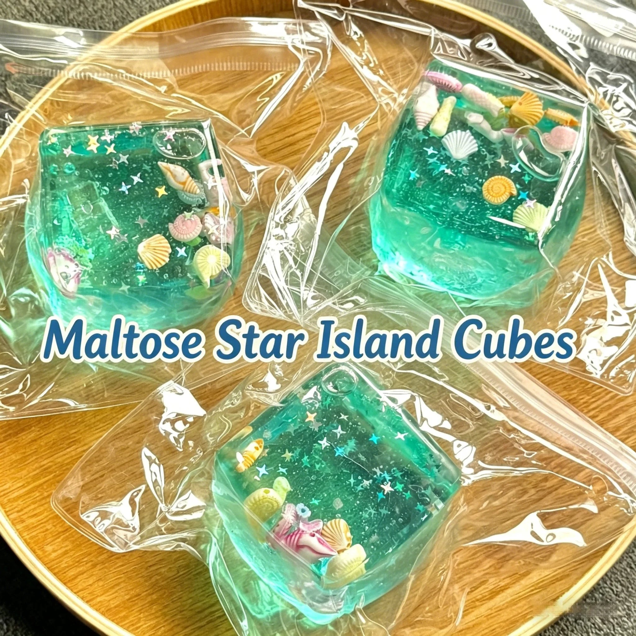 Ocean-Themed Squishy Stress Ball Cube